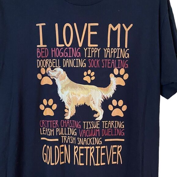 I love My Golden Retriever Graphic T-Shirt Size XL - Picture 2 of 5